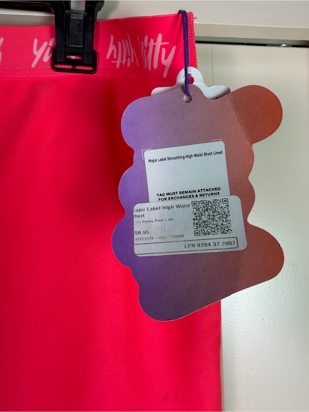 YITTY Bright Hot Pink High-Rise Bike Shorts - Picture 2 of 5